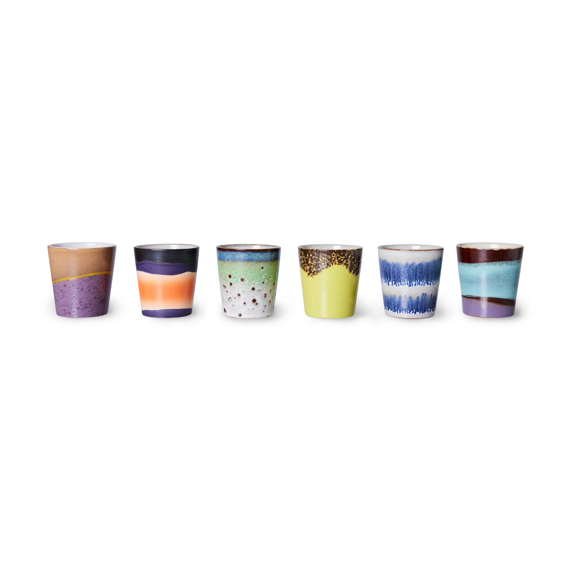 70's Tasse 6er Pack, Multi HKliving