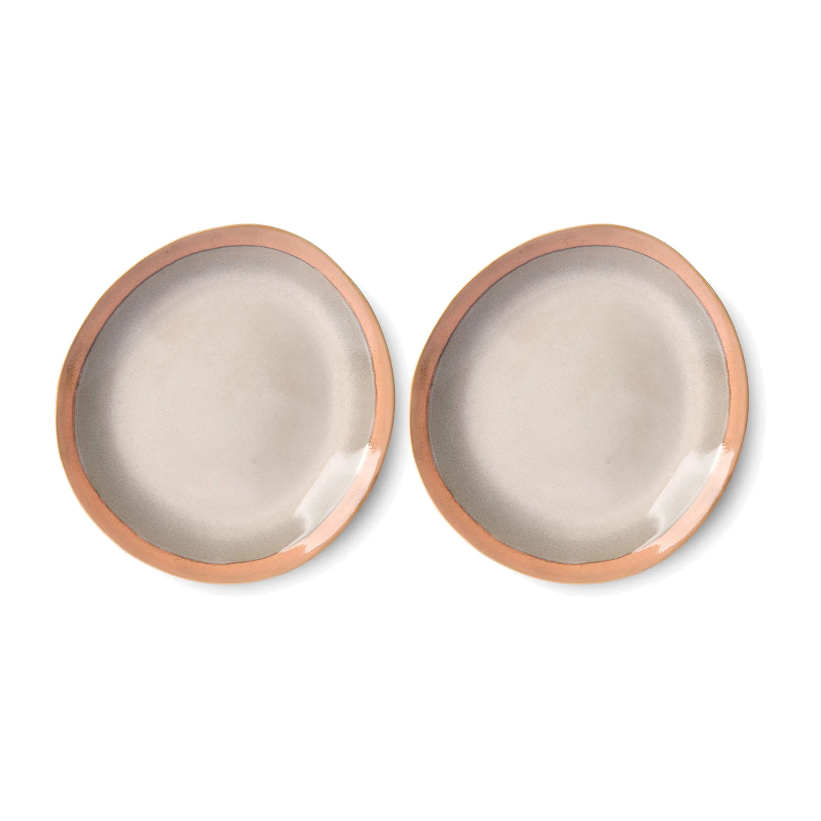 70's Teller 22cm 2er Pack, Earth HKliving