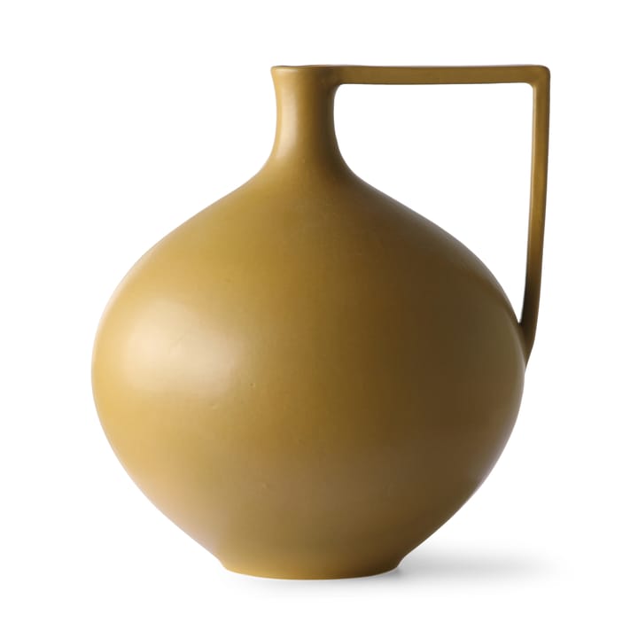 Ceramic Jar Vase L 26,5cm, Mustard HKliving