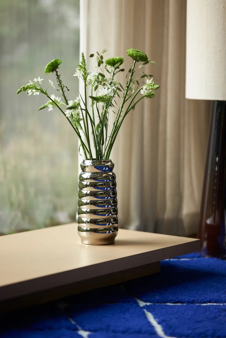 Ceramic ribble Vase 28,9cm