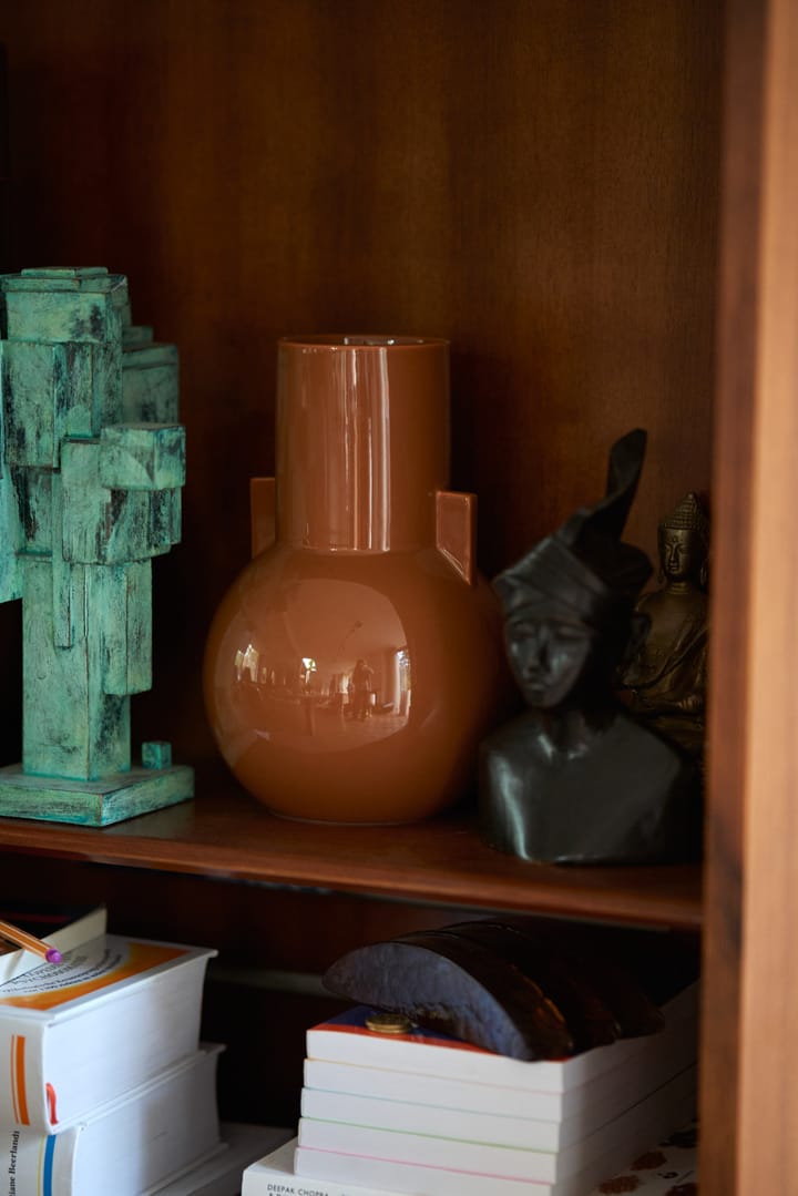 Ceramic Vase small 26cm, Caramel HKliving