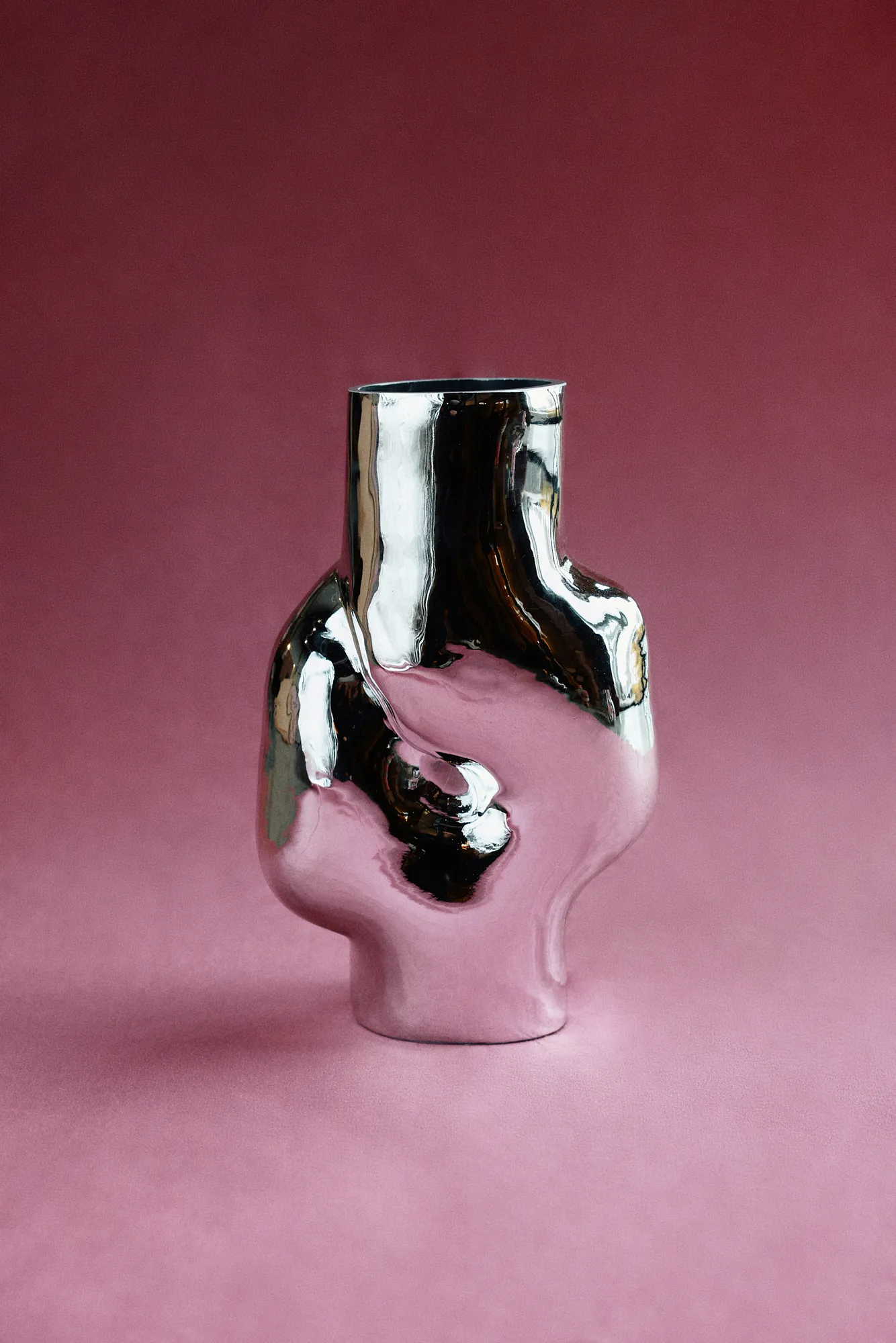 Gleam Vase high, Chrome HKliving