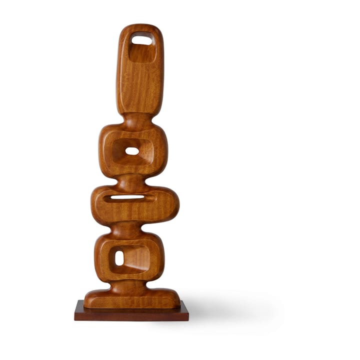 Hand carved wooden sculpture 71cm, Brown HKliving