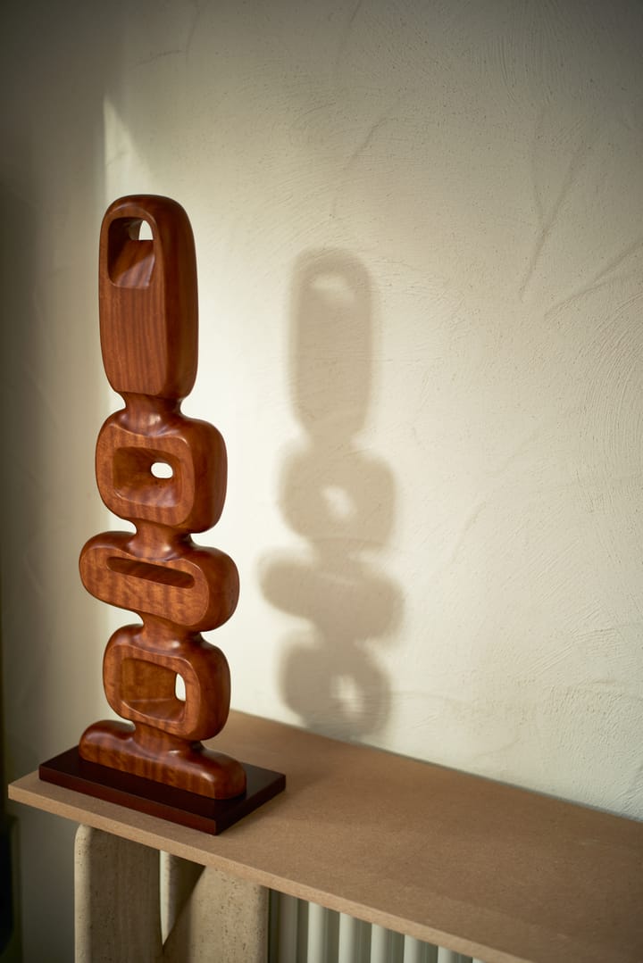 Hand carved wooden sculpture 71cm, Brown HKliving
