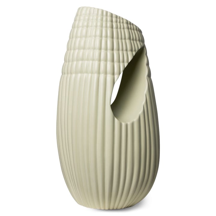 HK Objects Vase Geriffelt 14x32 cm - Matt Mint - HKliving