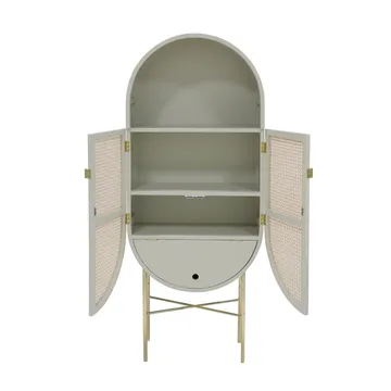 HKliving retro ovaler Schrank - Grüngrau - HKliving