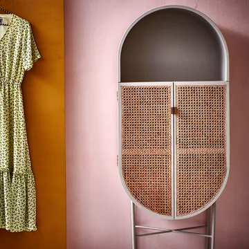 HKliving retro ovaler Schrank - Grüngrau - HKliving