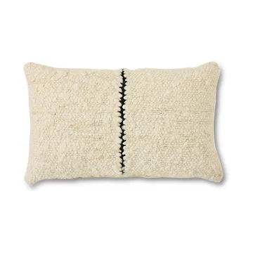Natural wool striped Kissen 30x50 cm - White - HKliving