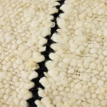 Natural wool striped Kissen 30x50 cm - White - HKliving