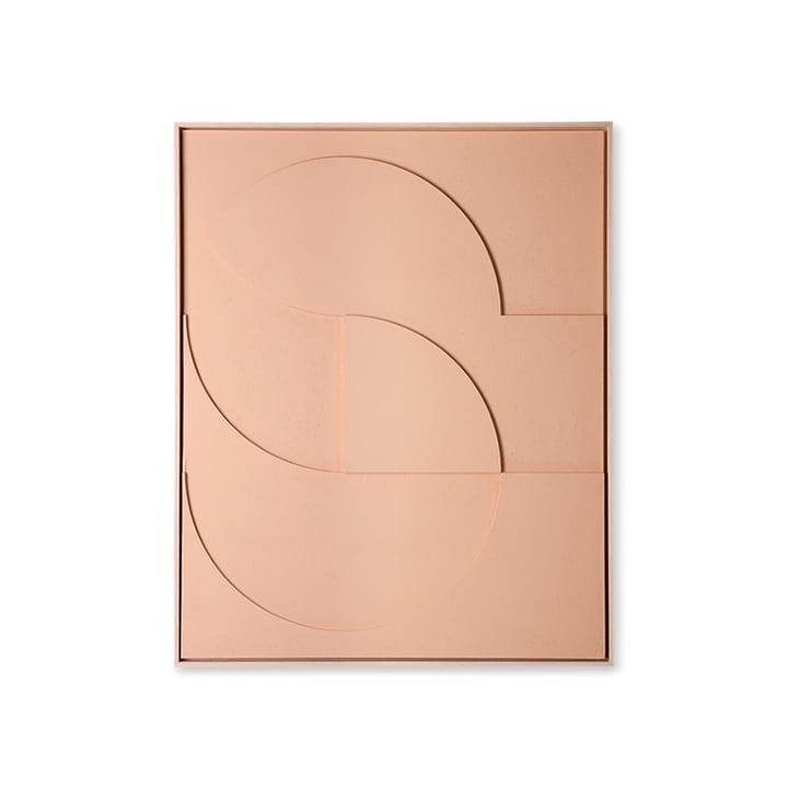 Relief Wandkunst L 80x100 cm - Pfirsich - HKliving