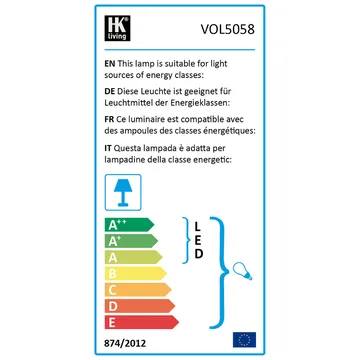 Ribbed Lampenfuß - Weiß - HKliving