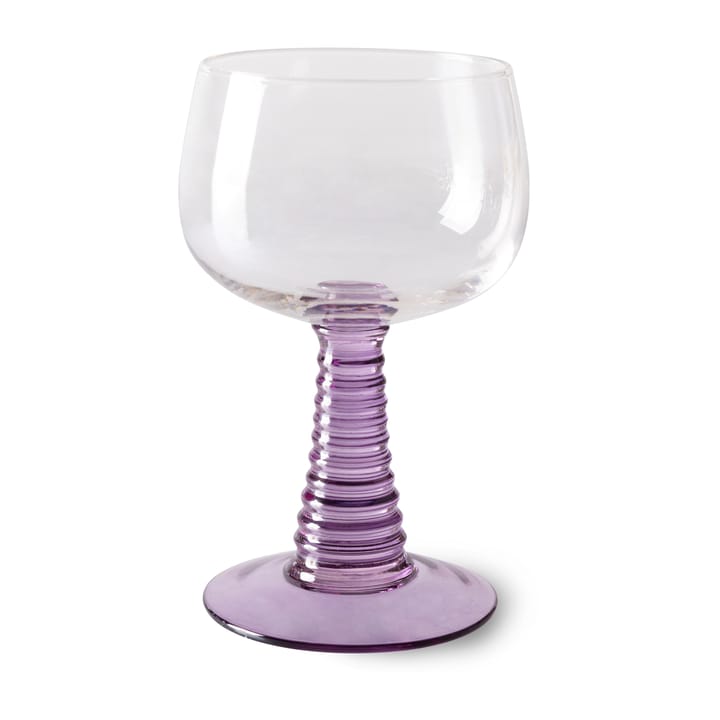 Swirl Weinglas hoch, Purple HKliving