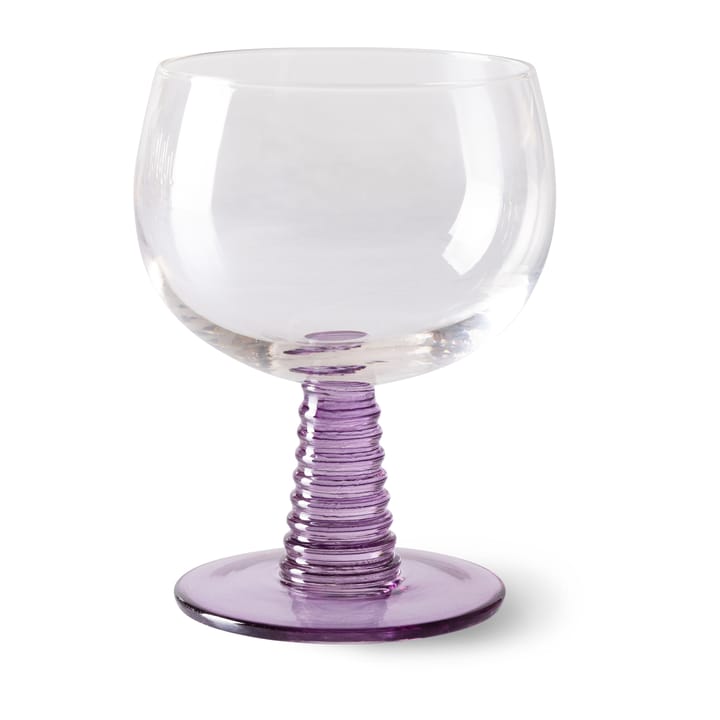 Swirl Weinglas niedrig, Purple HKliving
