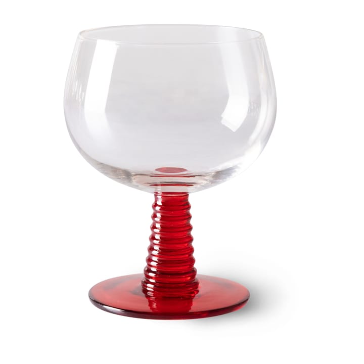 Swirl Weinglas niedrig, Red HKliving