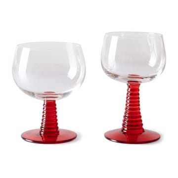 Swirl Weinglas niedrig - Red - HKliving