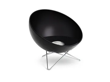BOWL 70 Feuerstelle - Schwarz-Silber, Sternstativ - Höfats