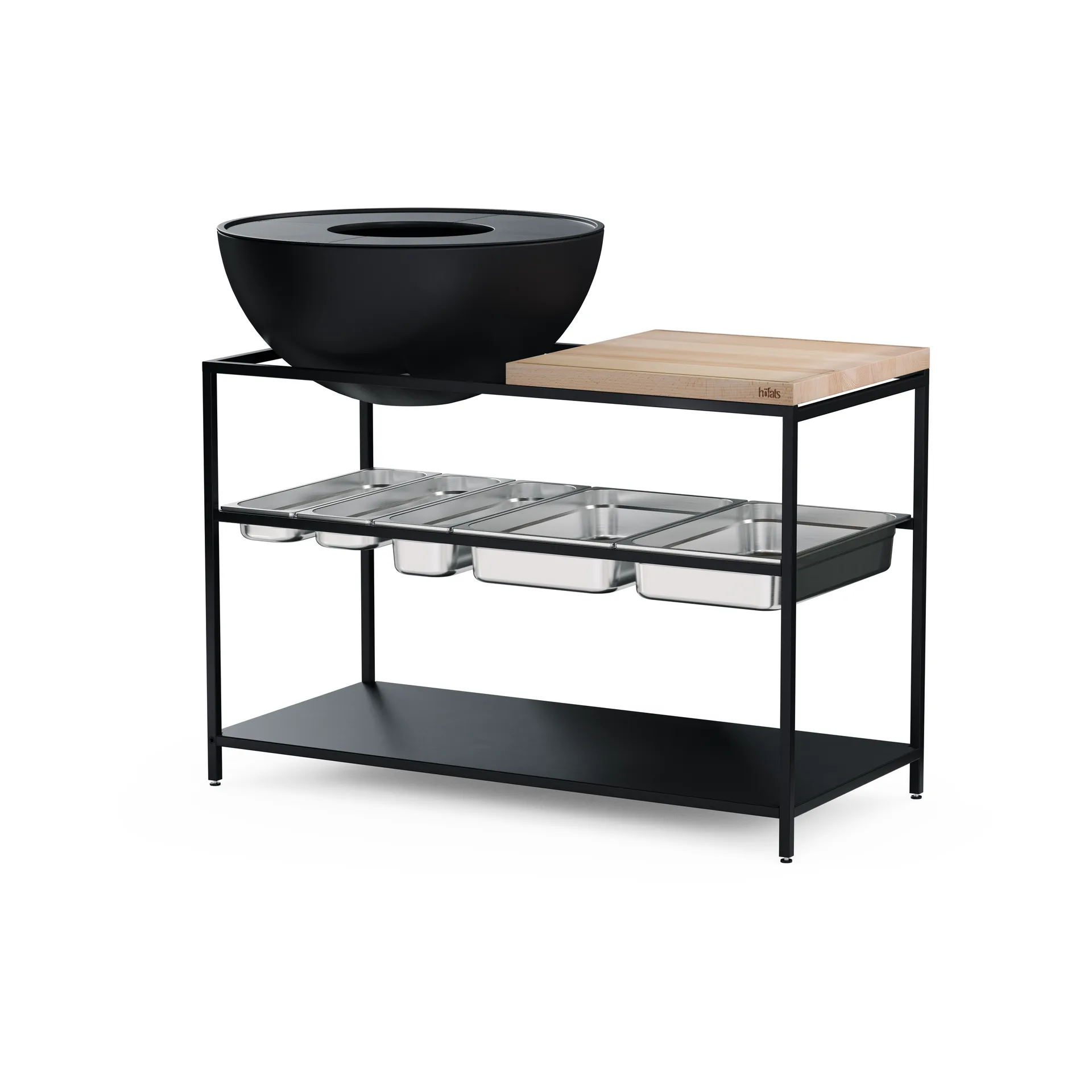 FIRE KITCHEN Aufbewahrungsboxen, Edelstahl, 5-teilig Höfats