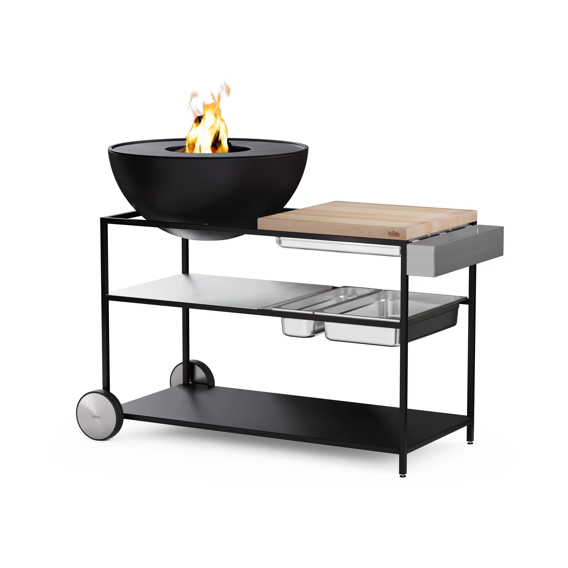 FIRE KITCHEN Utensilienhalter, Edelstahl Höfats