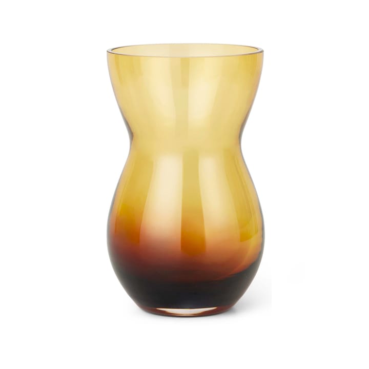 Calabas Vase 21cm, Duo burgundy-amber Holmegaard