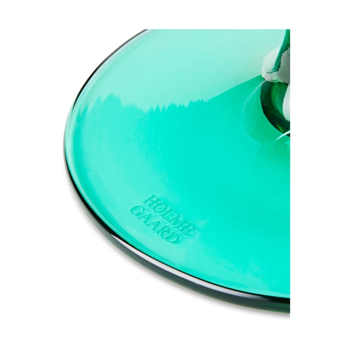 Flow Glas auf Fuß 35cl, Emerald green Holmegaard