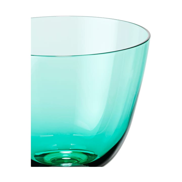 Flow Glas auf Fuß 35cl, Emerald green Holmegaard