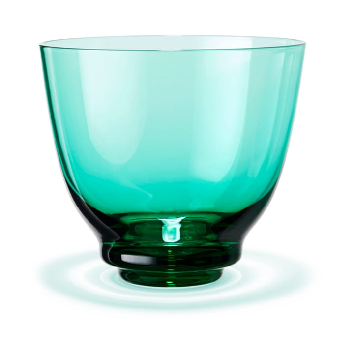 Flow Wasserglas 35cl, Emerald green Holmegaard