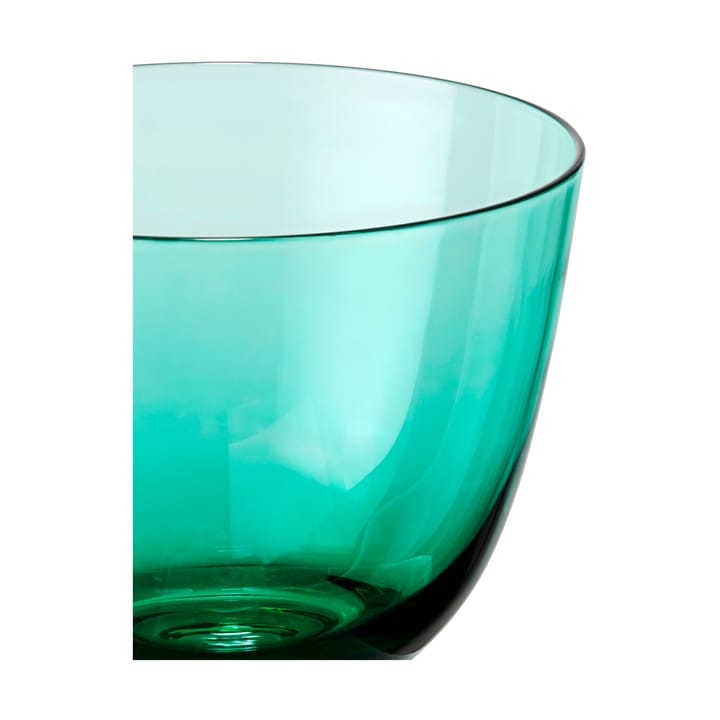 Flow Wasserglas 35cl, Emerald green Holmegaard