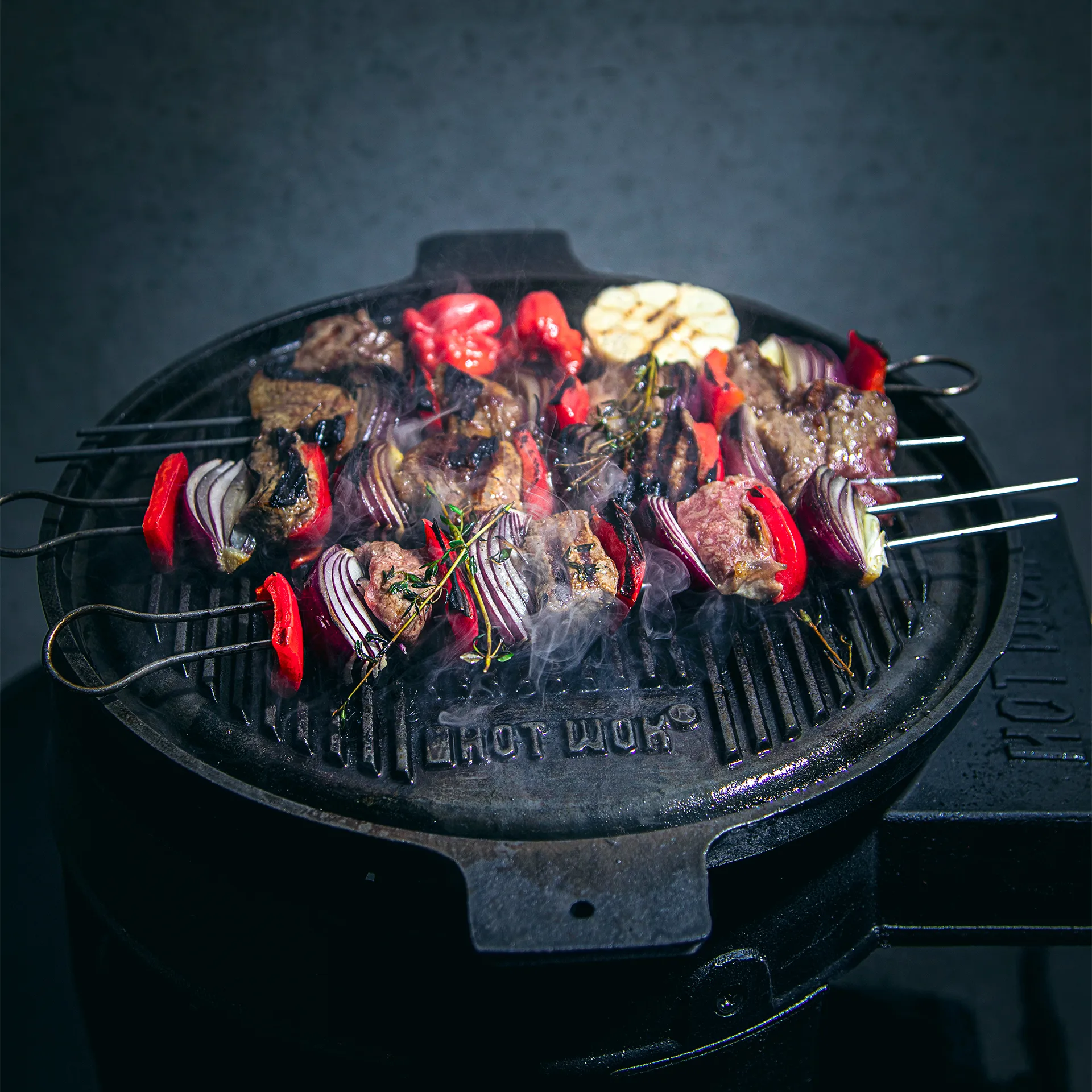 Hot Wok Grillpfanne Gusseisen, 32,5 cm Hot Wok
