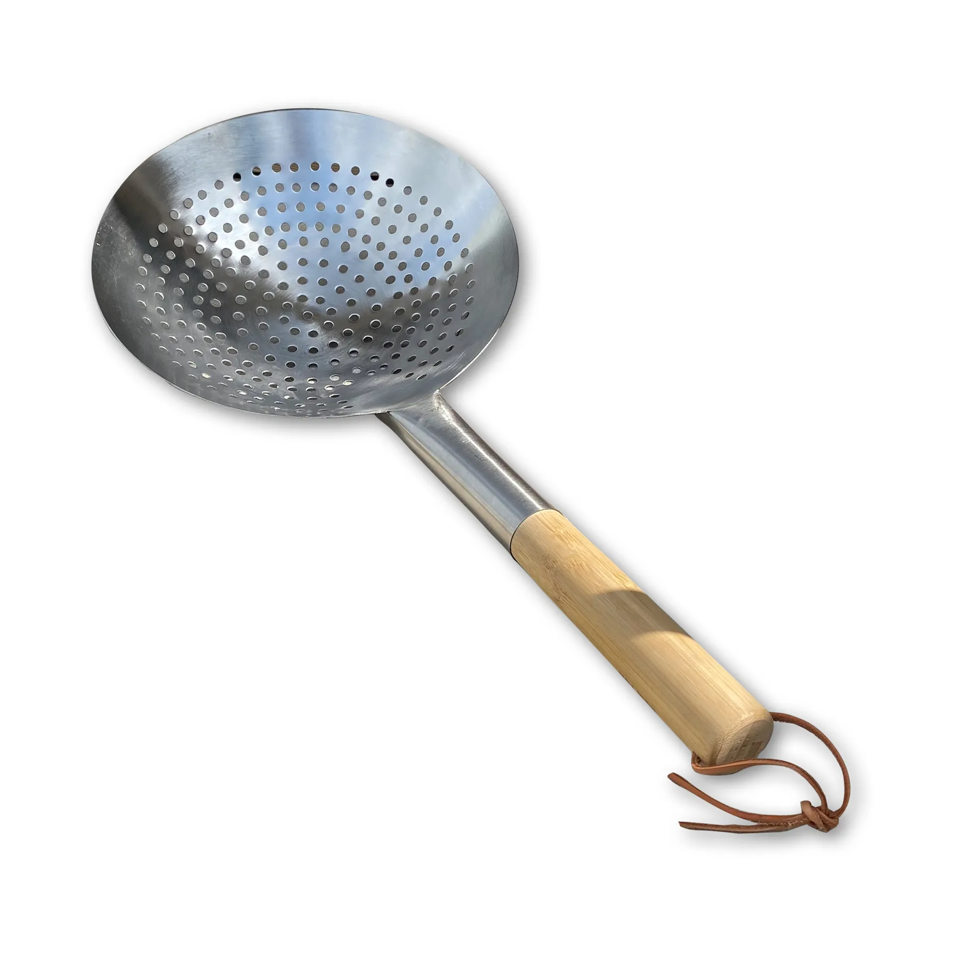 Hot Wok Schaumkelle 53 cm, Edelstahl-Bambus Hot Wok