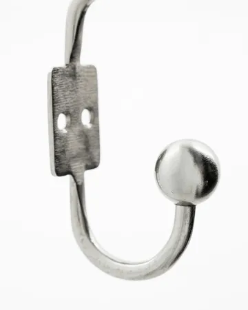 Ball Haken 2er-Pack - Silber-Finish, Ø7x13 cm - House Doctor