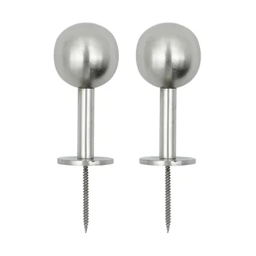 Ball Haken 2er-Pack - Silber-Finish, Ø8x4 cm - House Doctor