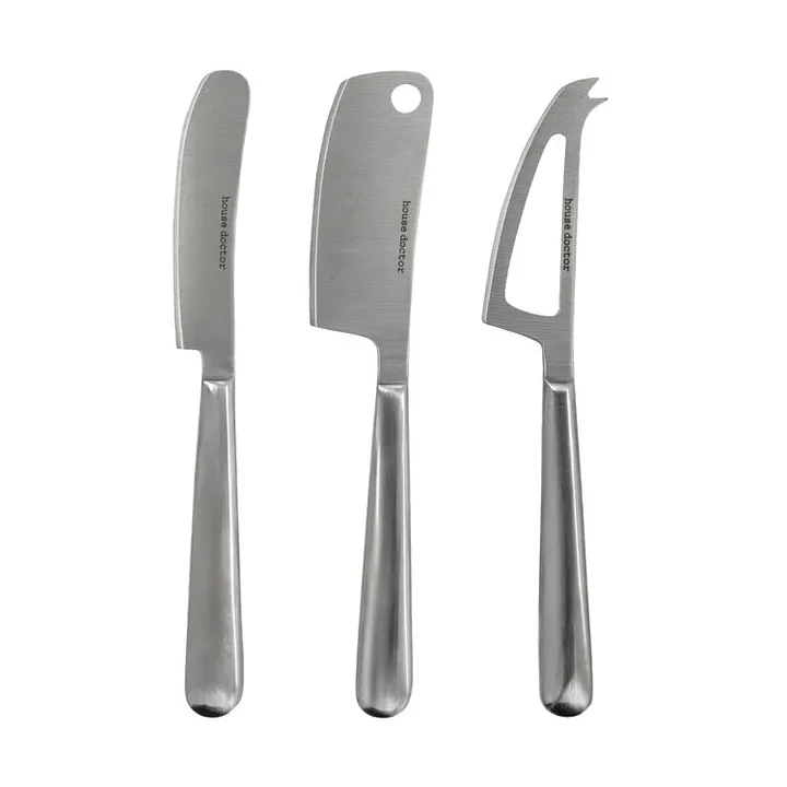 Cheese Käsemesser 3-teilig - Silber - House Doctor