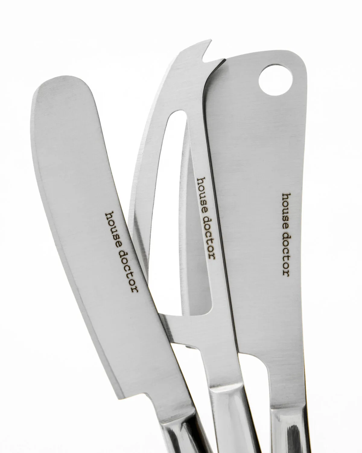 Cheese Käsemesser 3-teilig, Silber House Doctor