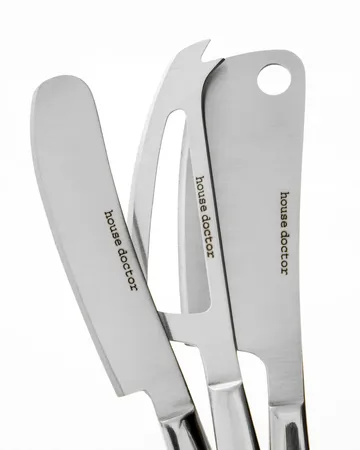 Cheese Käsemesser 3-teilig - Silber - House Doctor