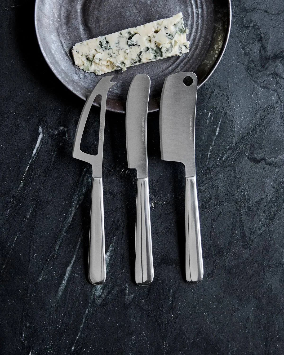 Cheese Käsemesser 3-teilig, Silber House Doctor