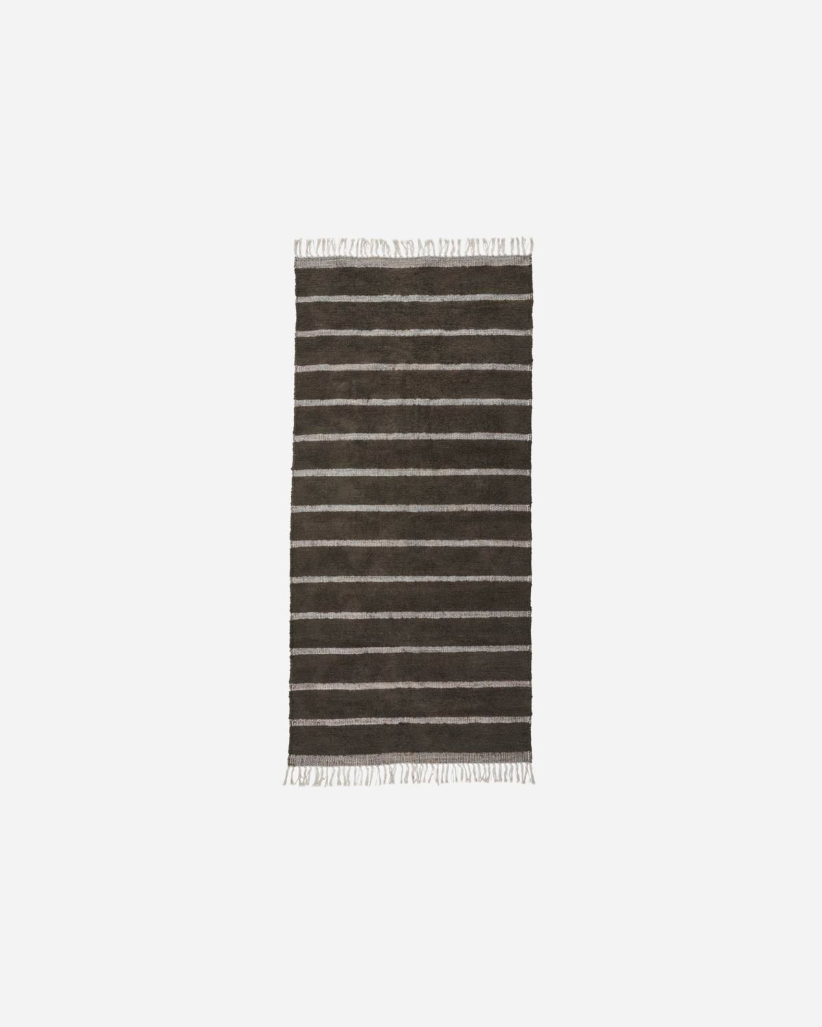 House Doctor Chen Teppich 90x200 cm Dunkelbraun