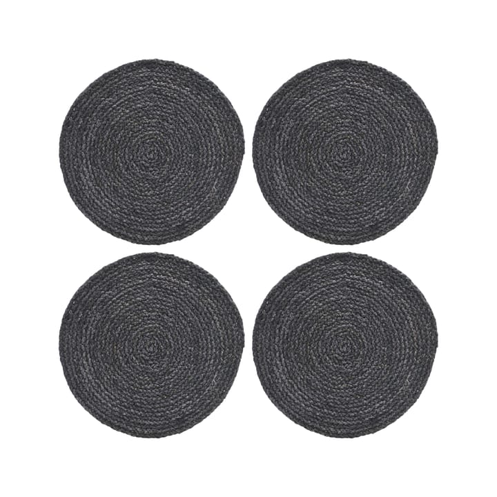 Circle Platzdecke Seegras 4er Pack - Grau-blau - House Doctor