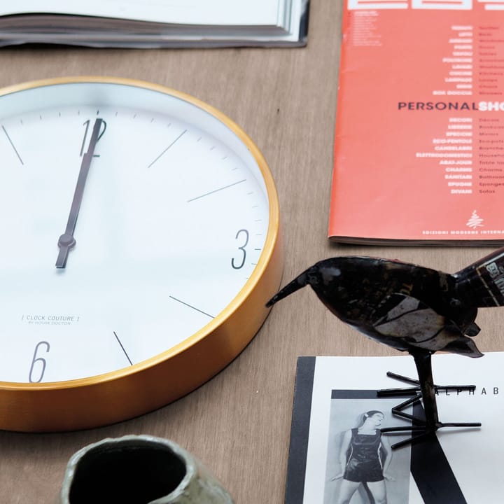 Clock Couture Wanduhr, Gold-weiß House Doctor