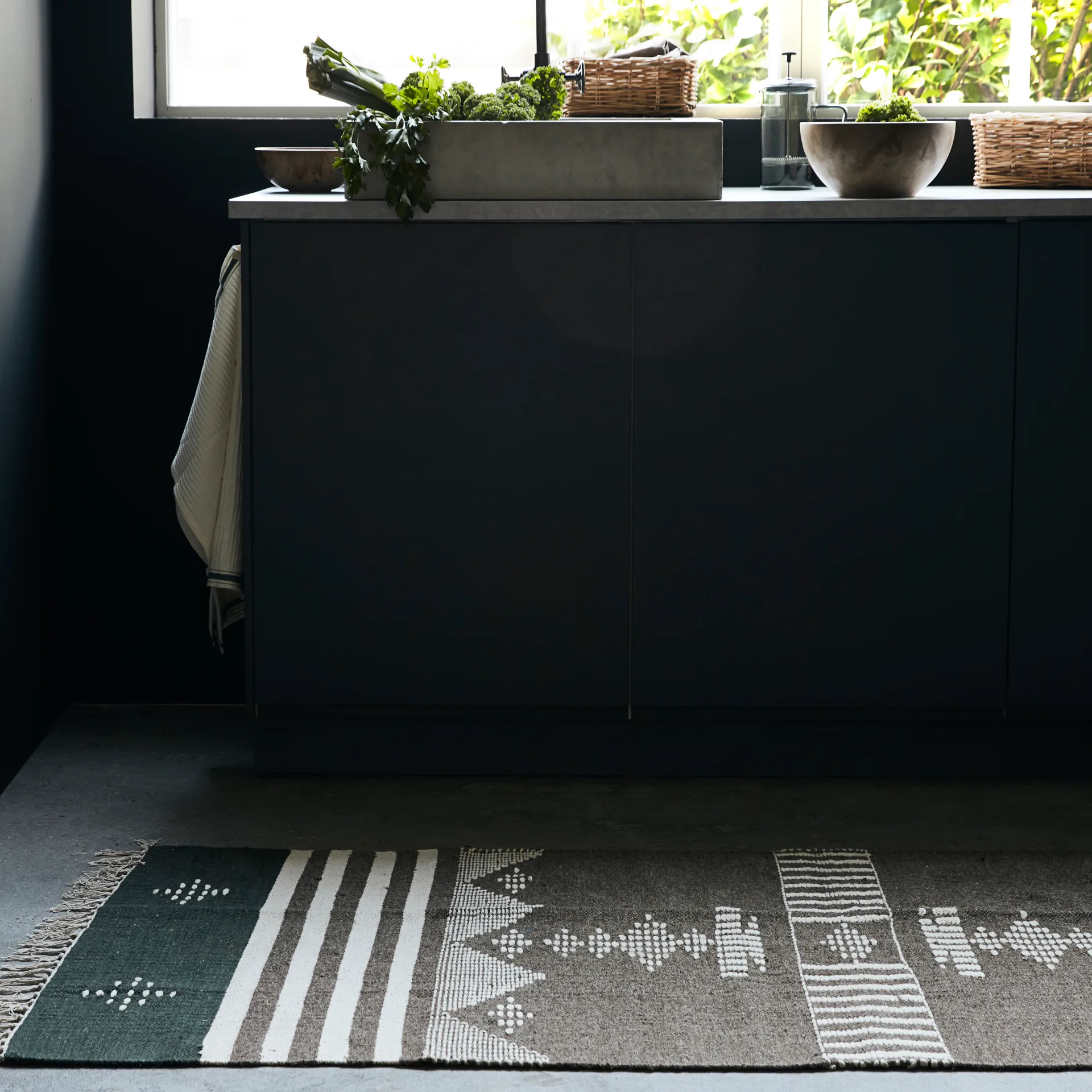 Coto Teppich 90 x 200cm, Braun House Doctor