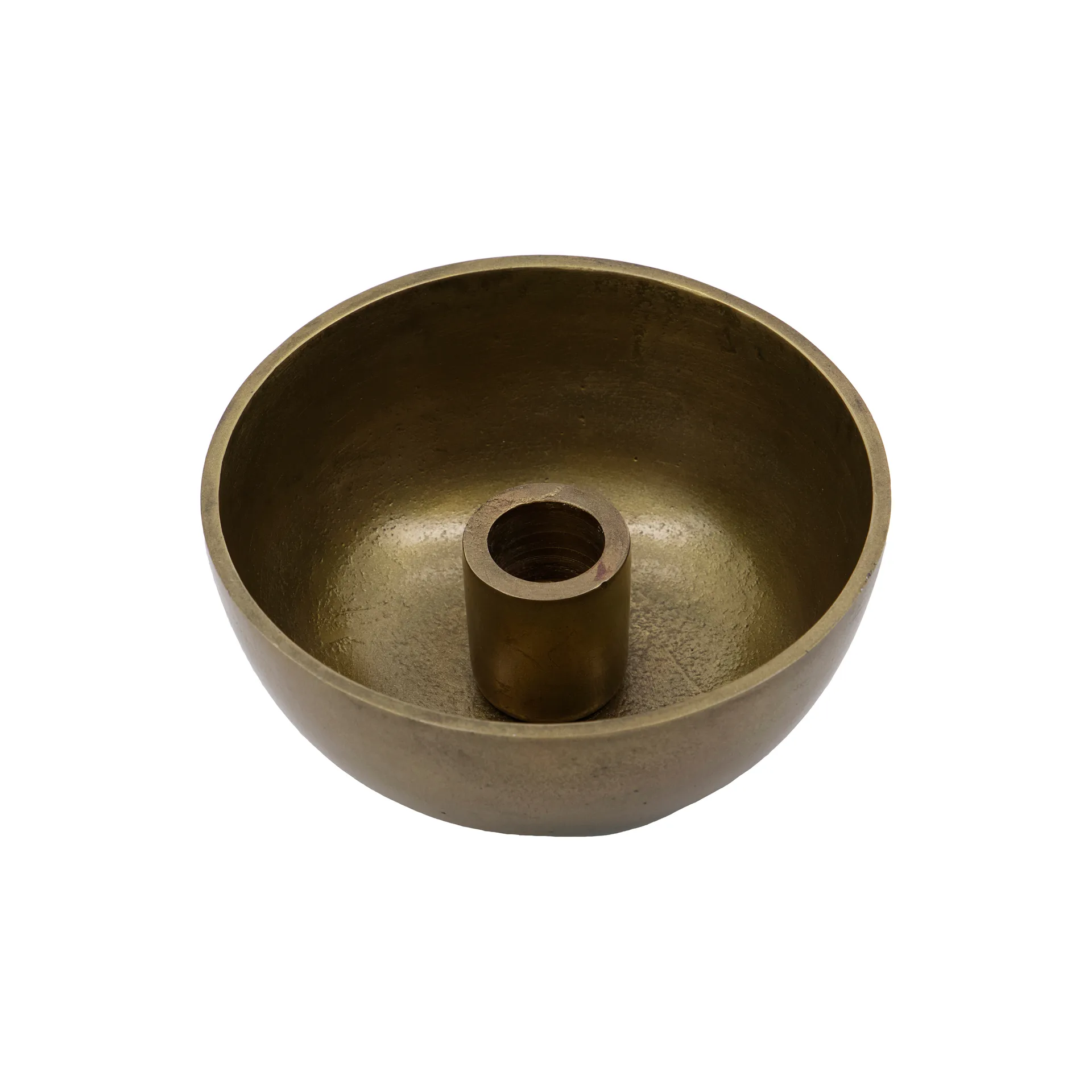 Crown Kerzenhalter Ø13cm, Antik Messing House Doctor