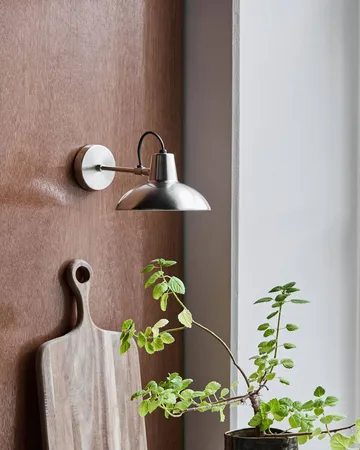 Desk Wandleuchte 30 cm - Gebürstetes Silberfarbe - House Doctor