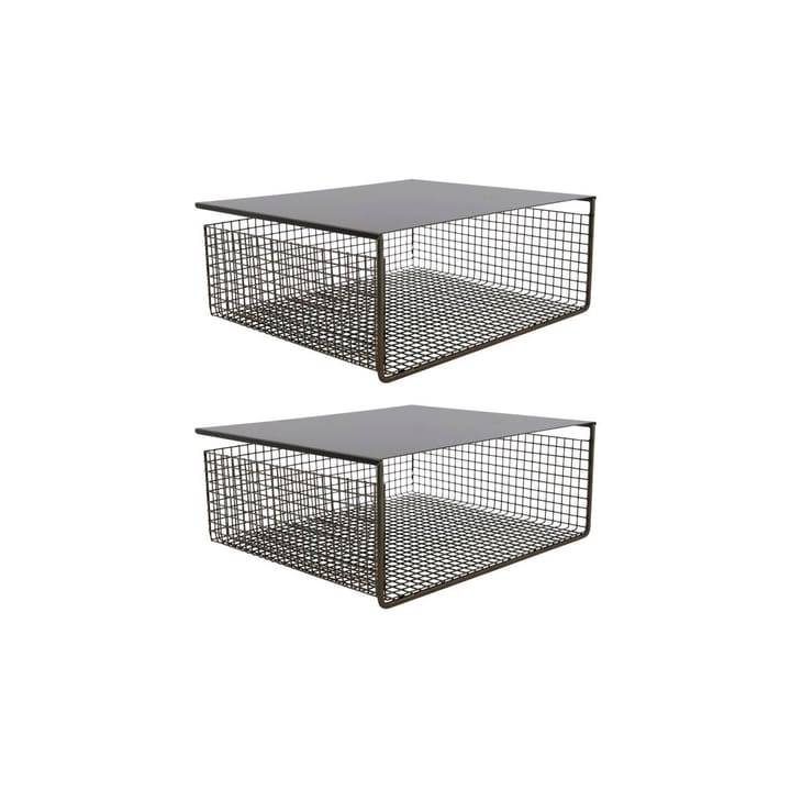 Fari Metallkorb 30x35 cm 2er-Pack - Schwarz - House Doctor