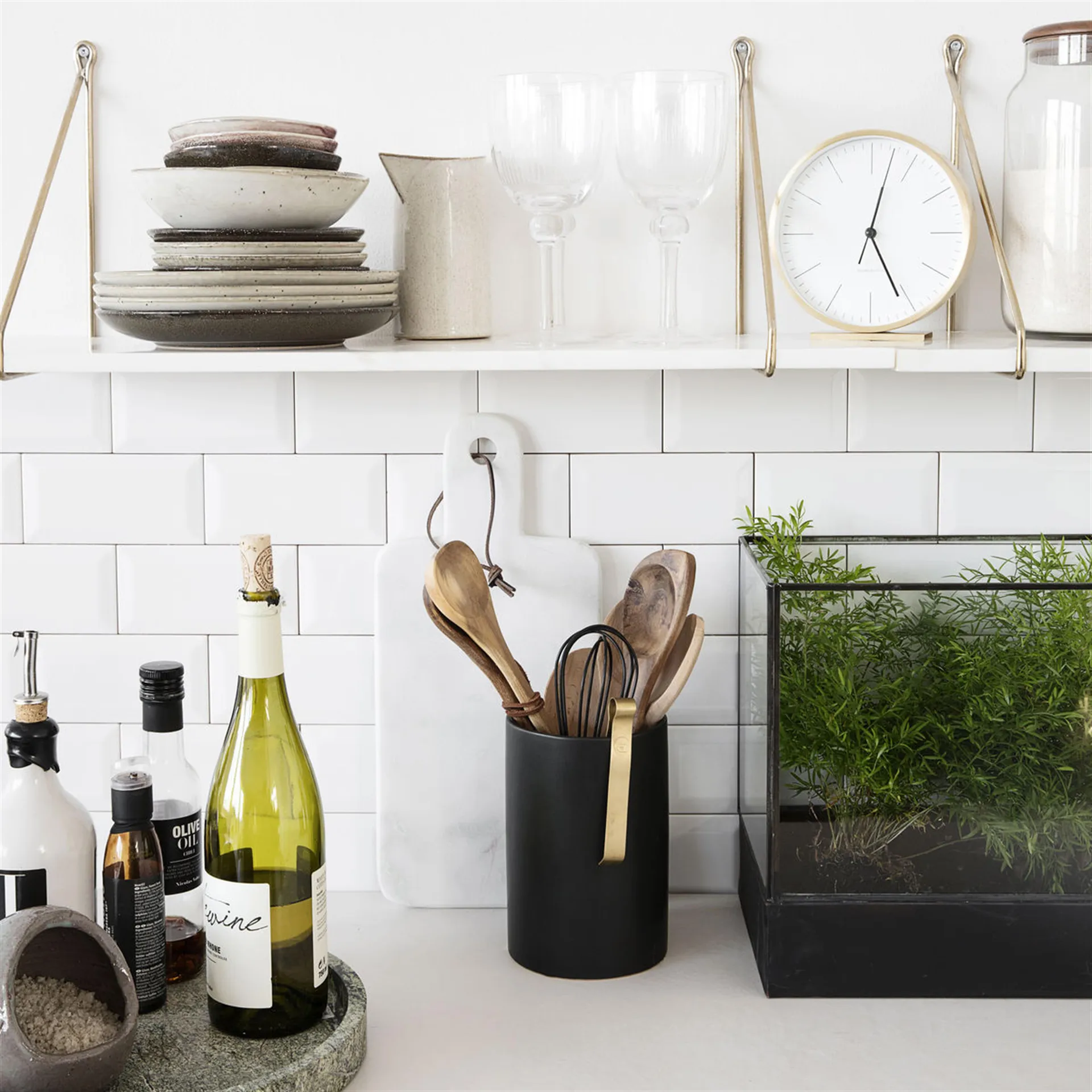 Hannah Tischuhr 15cm, Gold House Doctor