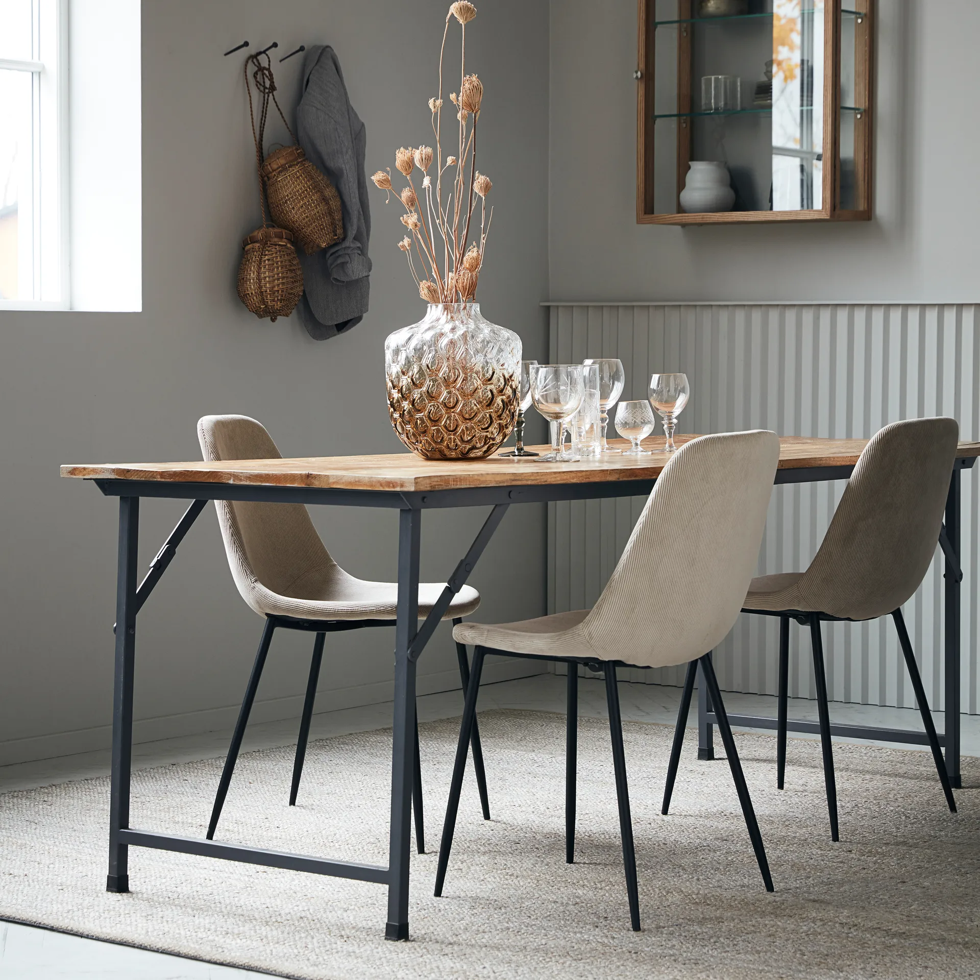 Hempi Teppich 250 x 250 cm, Hellgrau House Doctor