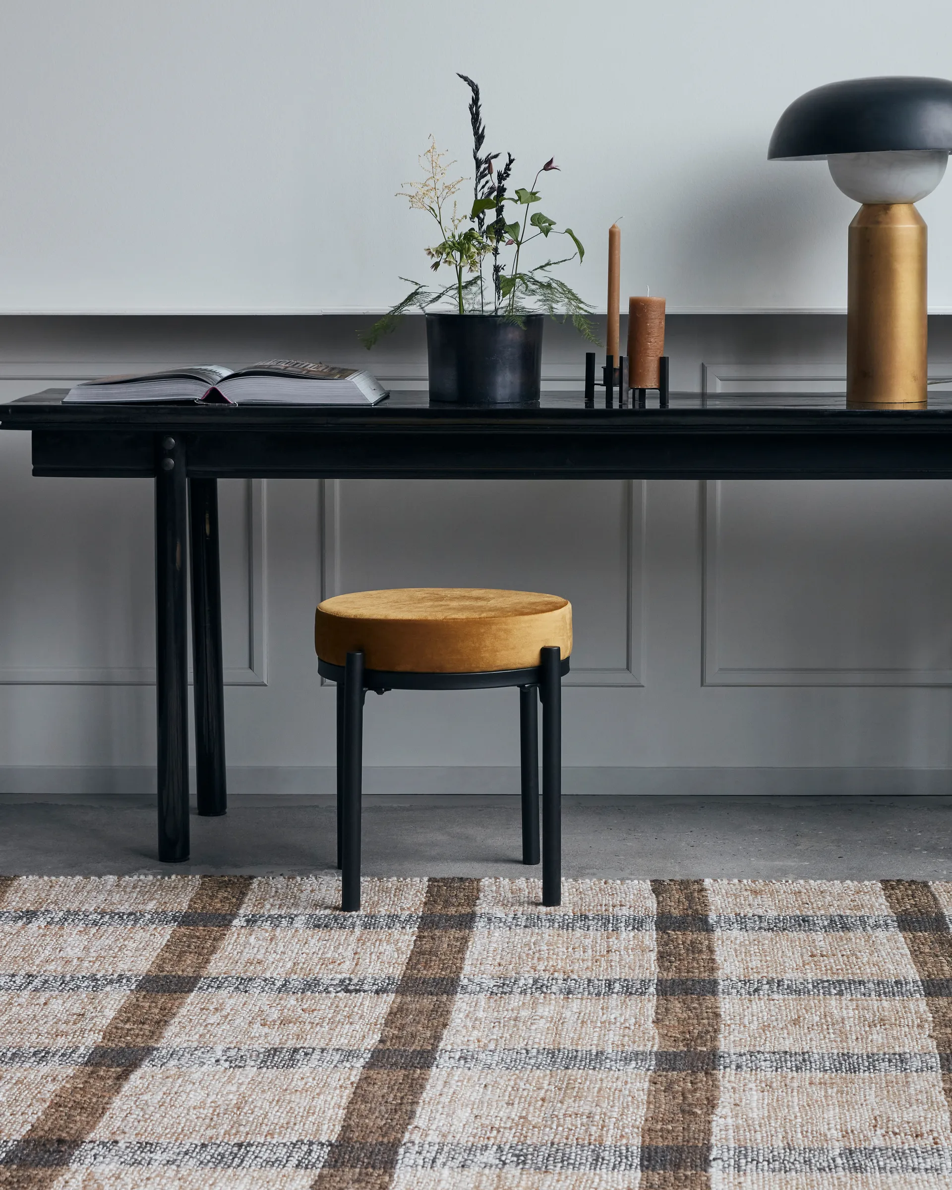 Lao Hocker 45cm, Dark olive House Doctor