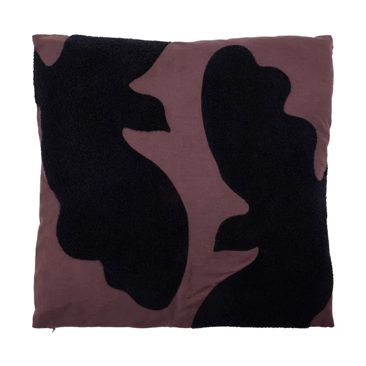 Miki Dekokissen - Dunkle Schokolade-Schwarz, 50x50 cm - House Doctor