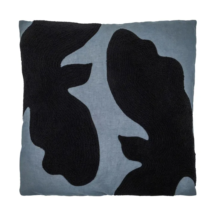 Miki Dekokissen - Mittelmeerblau-Schwarz, 50x50 cm - House Doctor