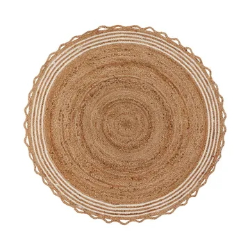 Nord Weihnachtsbaumteppich Ø120cm - Jute-weiß - House Doctor