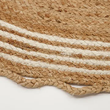 Nord Weihnachtsbaumteppich Ø120cm - Jute-weiß - House Doctor