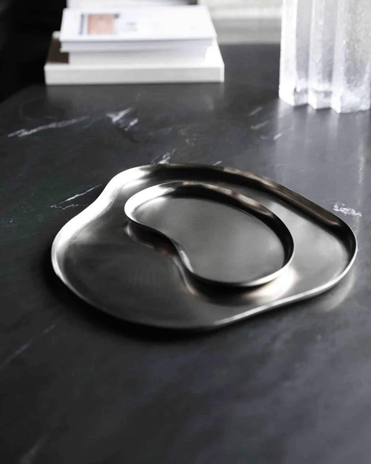 Osea Tablett 35x41 cm, Silberfinish House Doctor